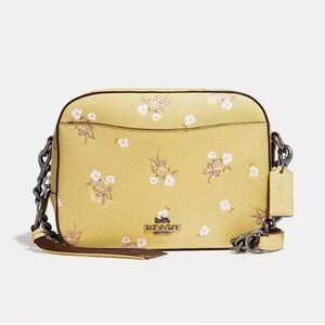 Coach Floral Yellow Crossbody Bag - F29347